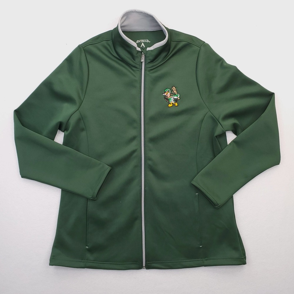 Down East Wood Ducks Jacket Mens Extra Large Green Woodies Baseball MILB Kinston